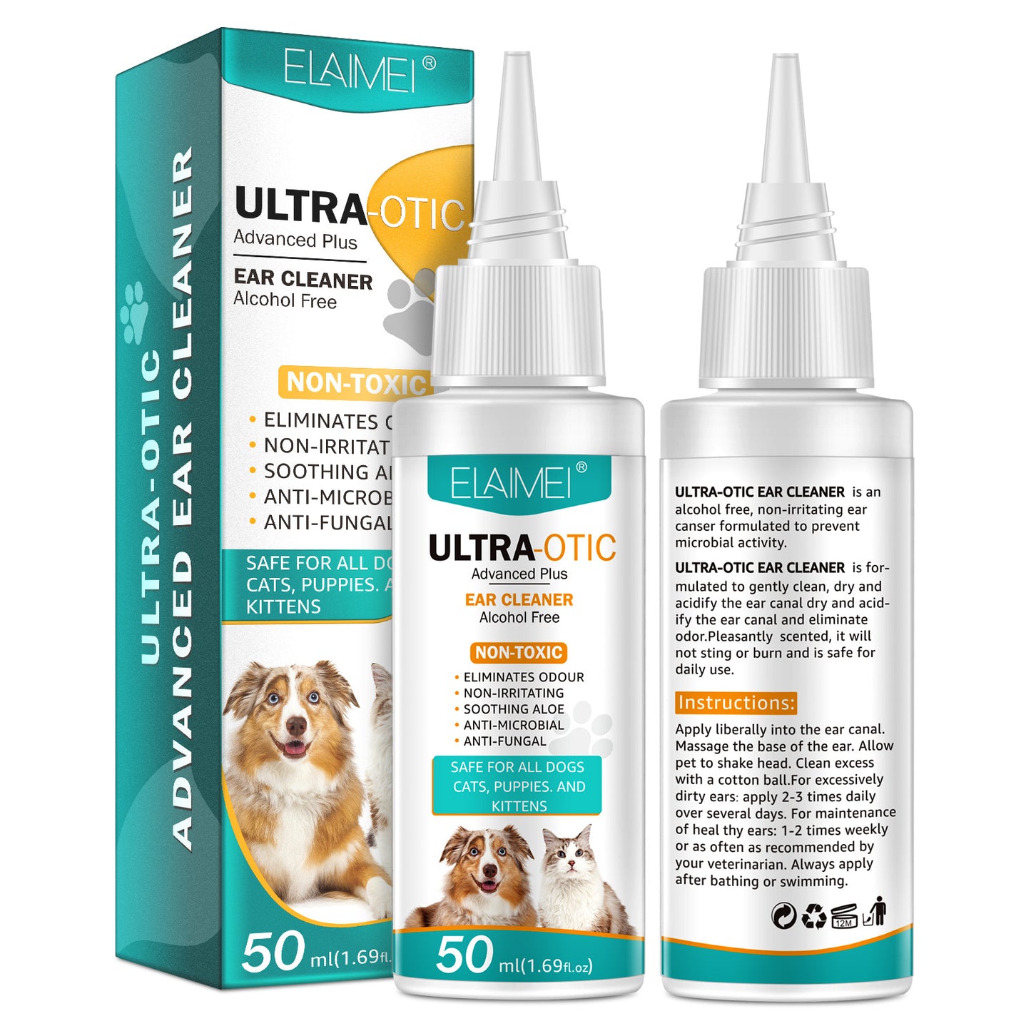 Pet Ear Cleaner Solution