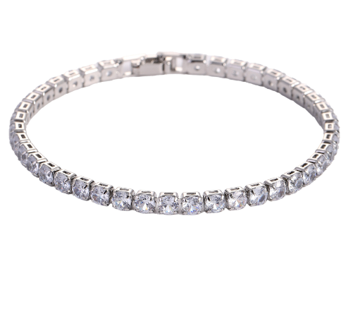 Hip Hop Micro Zircon Tennis Bracelet Set