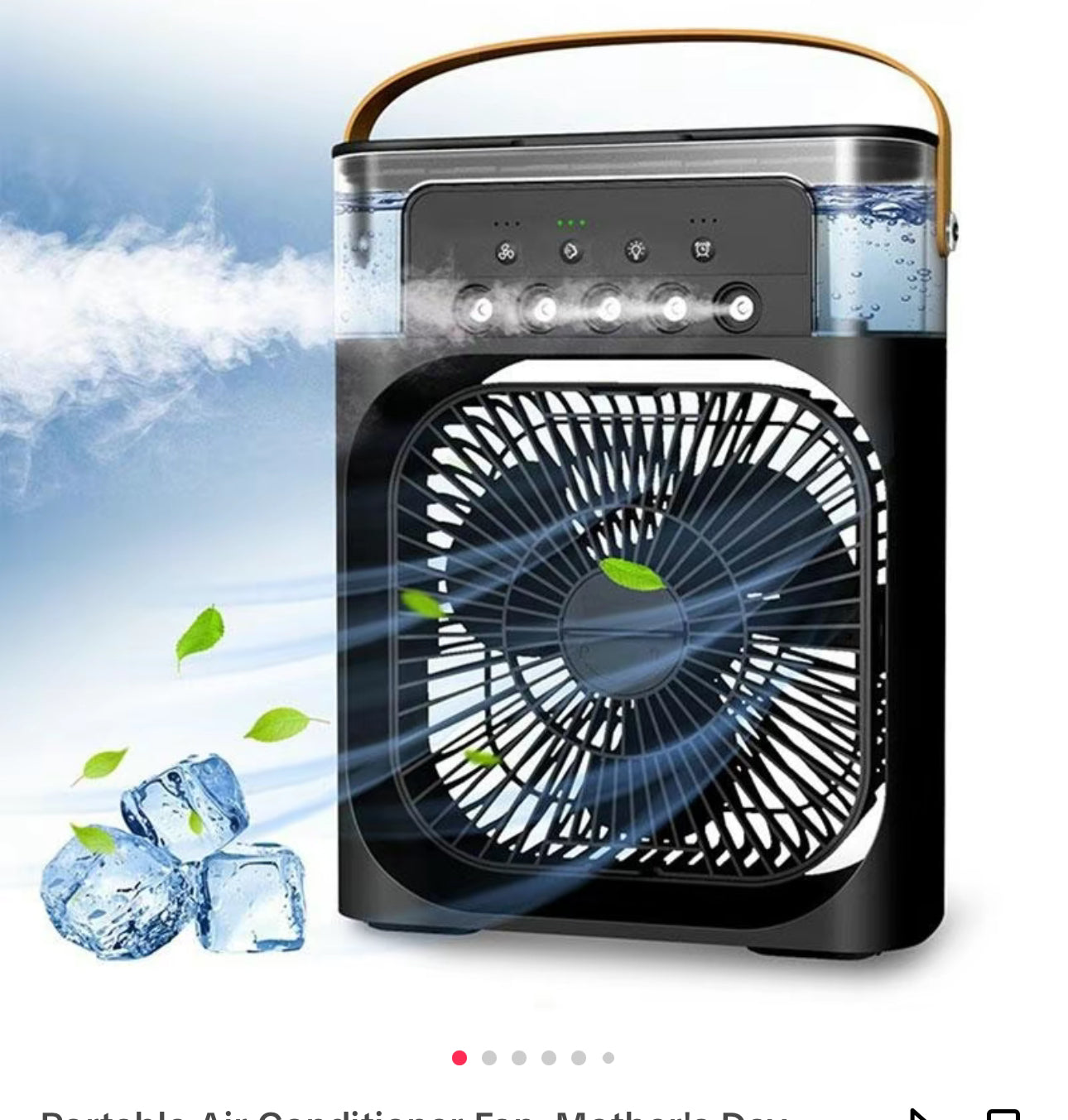 Portable All-in-One Air Cooler Fan – Mini AC for Room, Office & Car