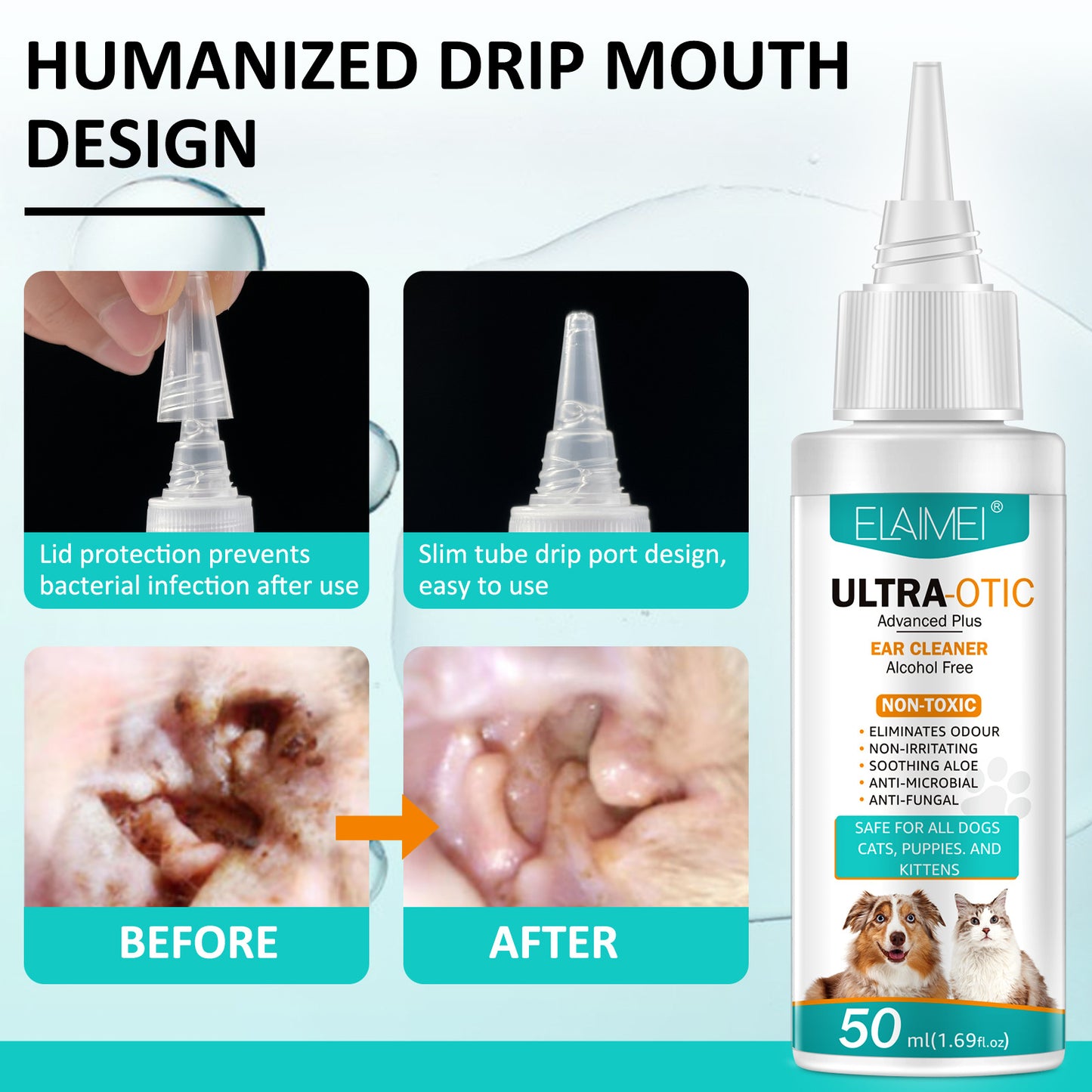 Pet Ear Cleaner Solution