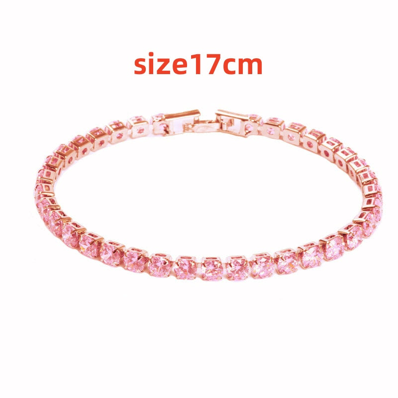 Hip Hop Micro Zircon Tennis Bracelet Set